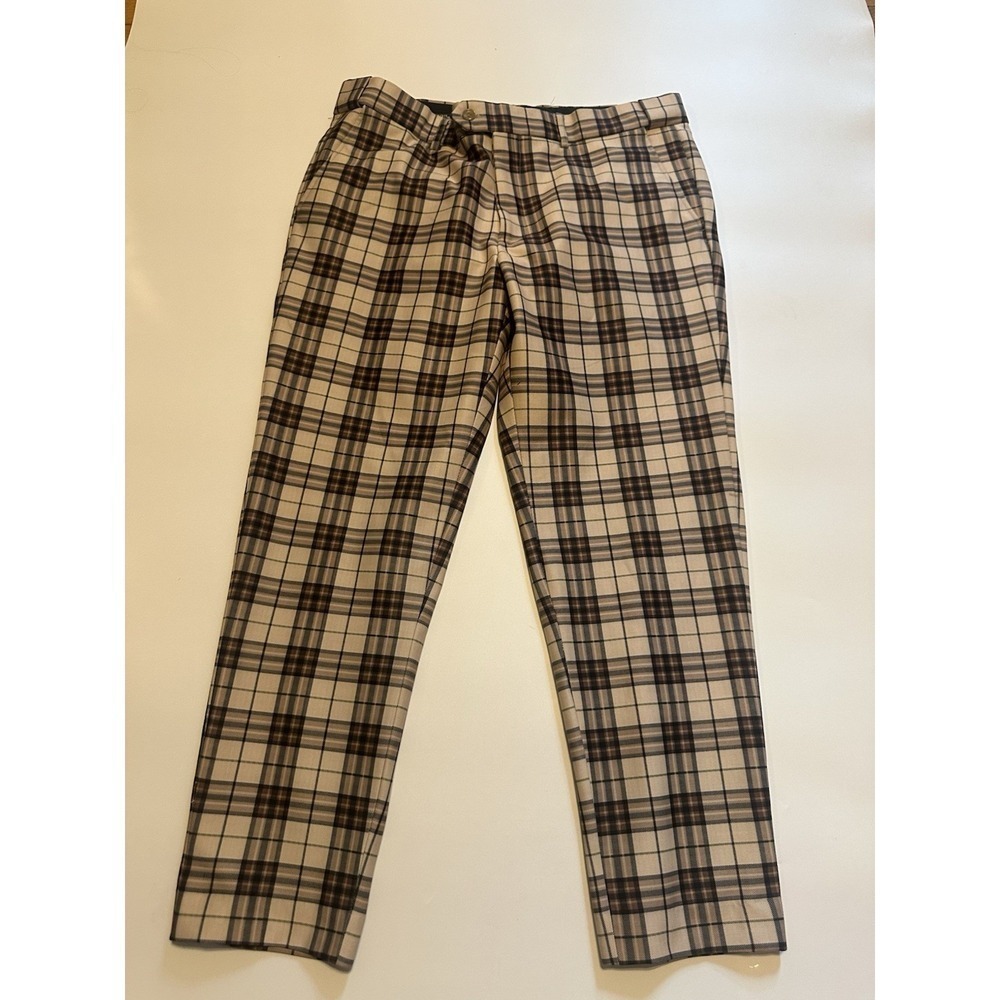 Barocco Los Angeles Men's‎ Slim Fit Pants - Plaid Pattern size 36